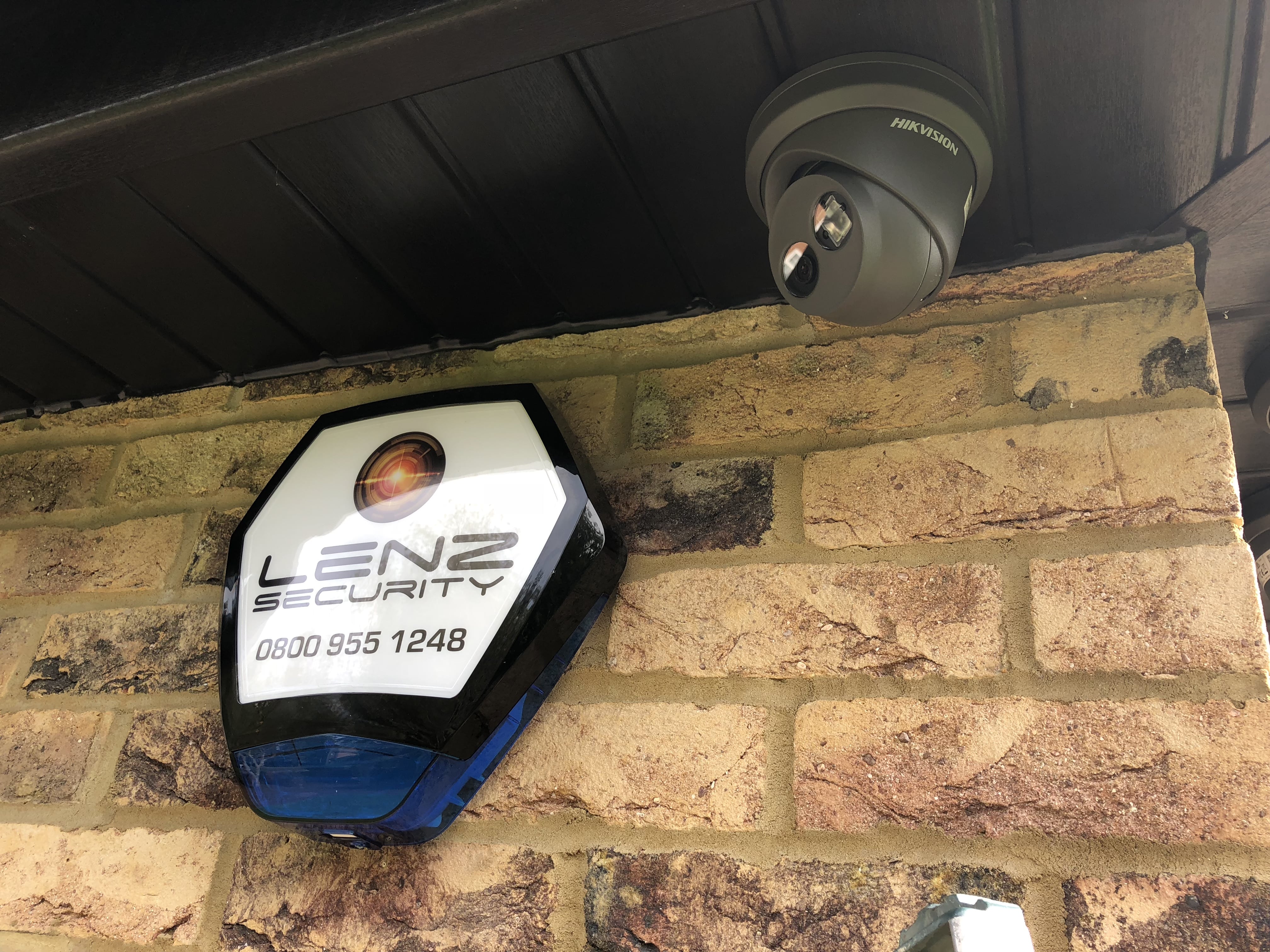 Commercial Security | Black HikVision Camera | Security Alarm | Lenz Security