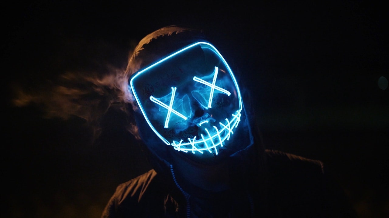 Home Security | Halloween | Neon Mask | Lenz Security