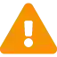 Lockdown Alarms| Exclamation Icon | Orange