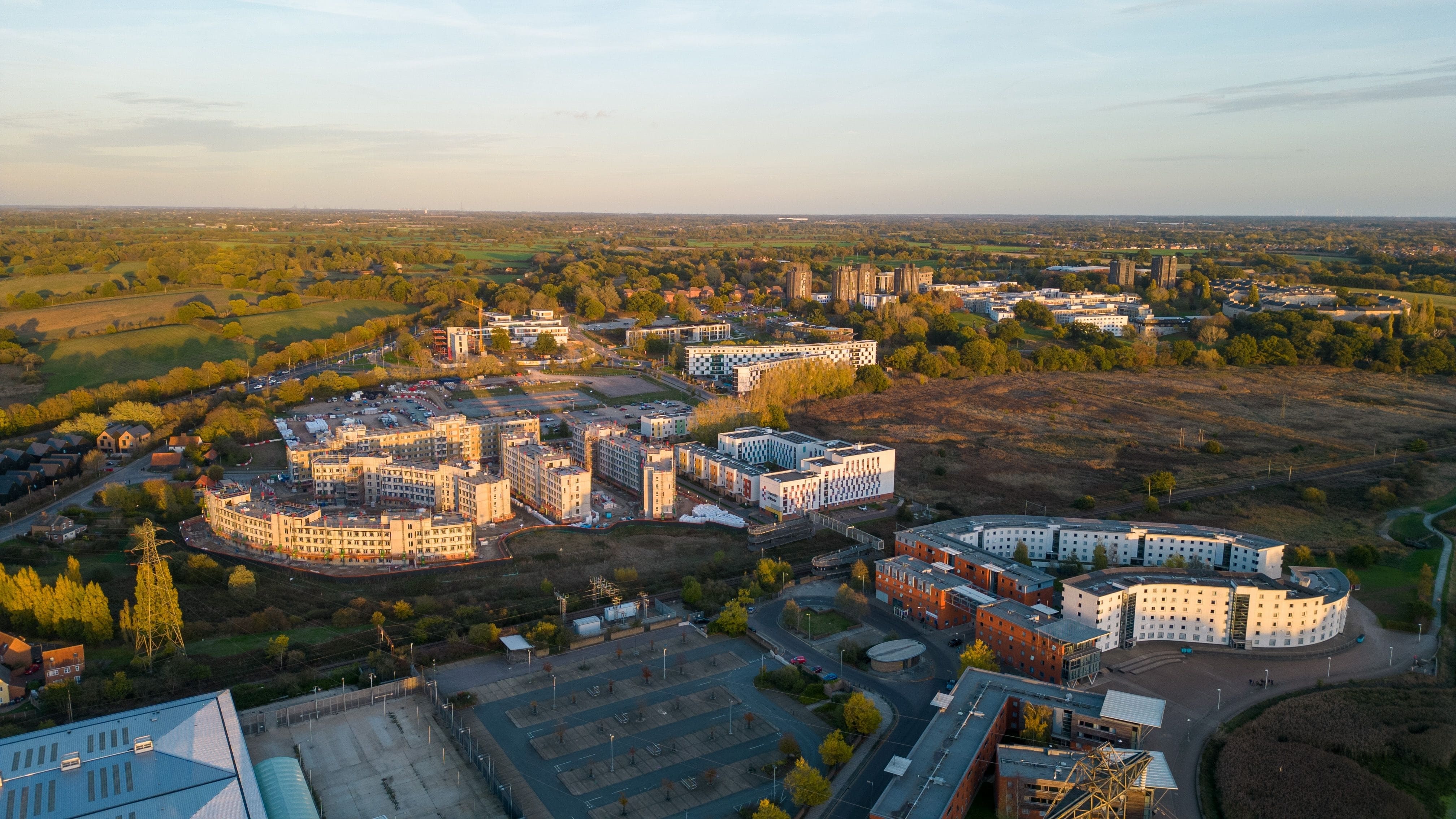 Essex university overhead shot