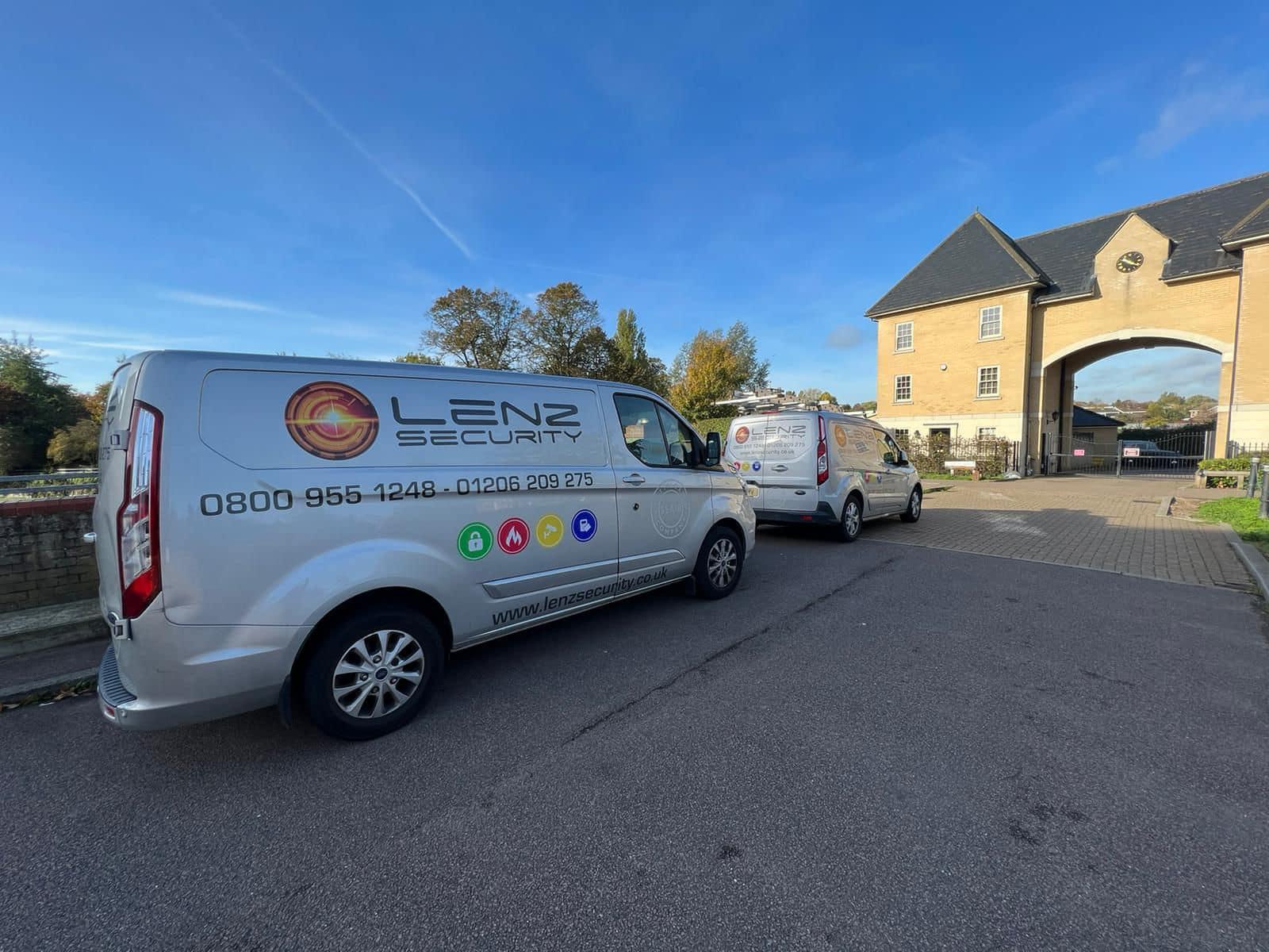 Lenz Security commercial CCTV installation protecting a Colchester business