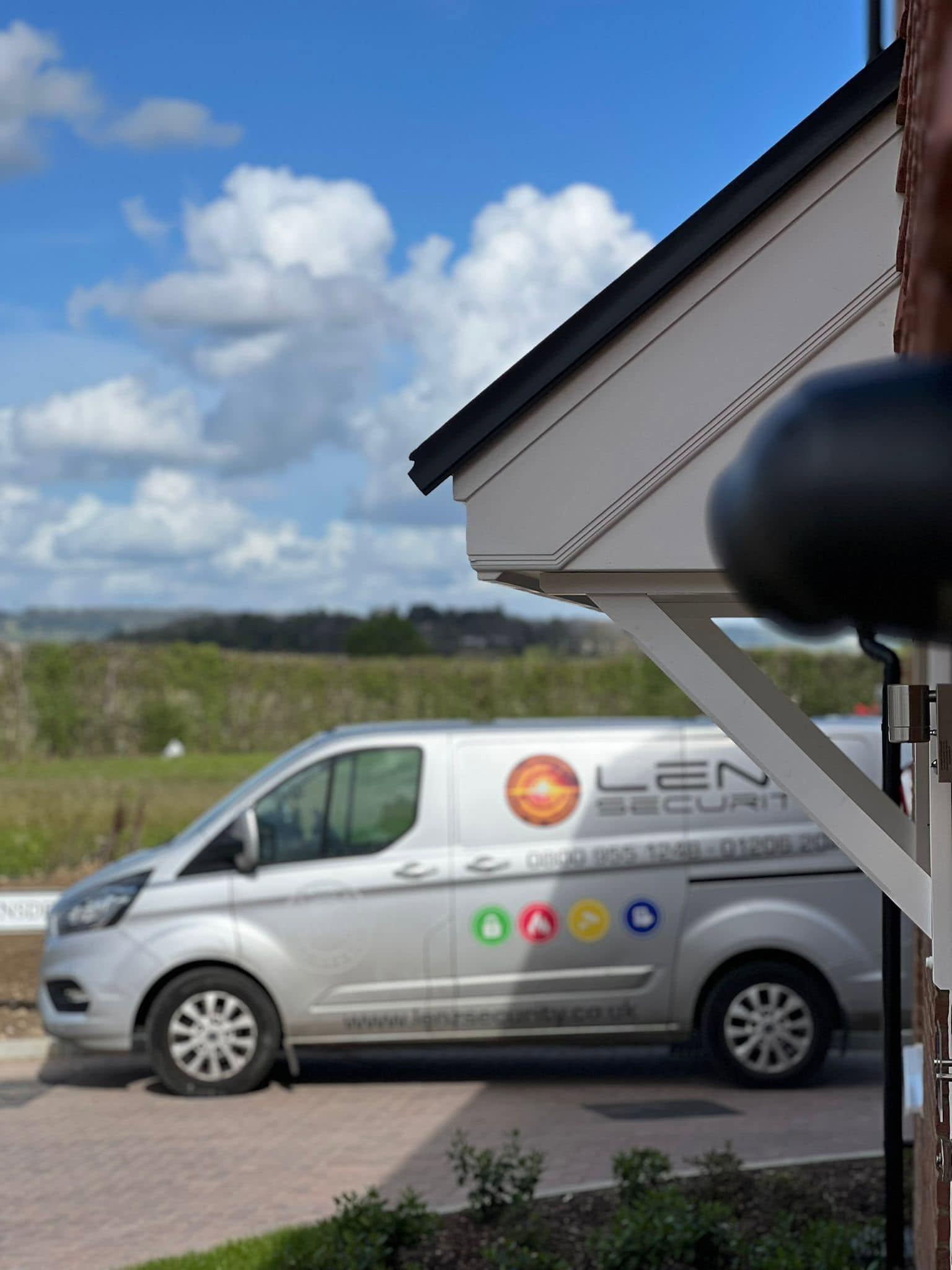 CCTV in Colchester Lenz Security (1) Lenz Security van outside house after CCTV in Colchester installation